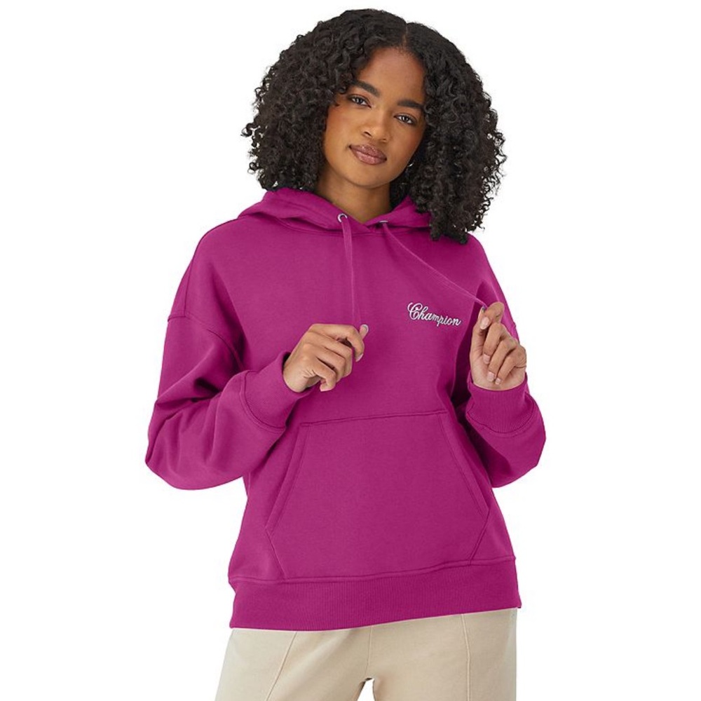Champion Powerblend Women's Hoodie Sweatshirt in Razzleberry NWT Size Small